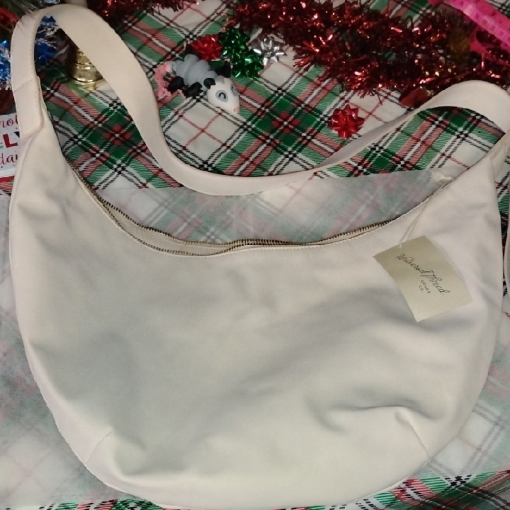 Cream Shoulder Bag Universal Thread